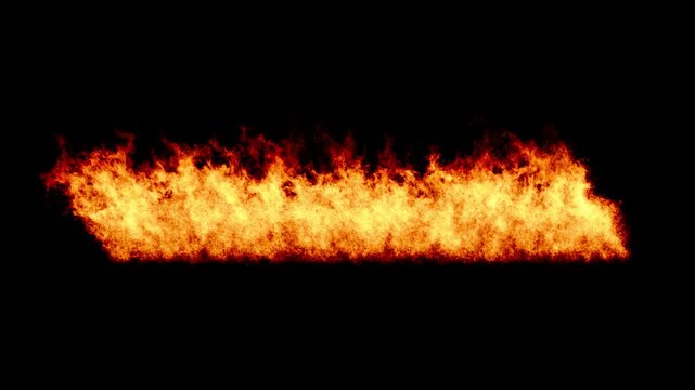 VFX Fire Frame CustomParts LeftHorizontal 5 Seconds loop