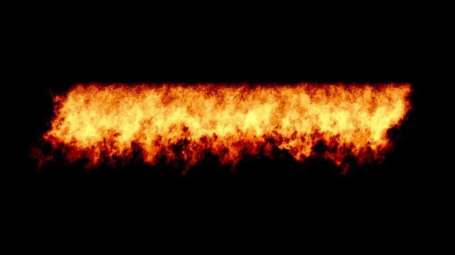 VFX Fire Frame CustomParts RightHorizontal 5 Seconds loop