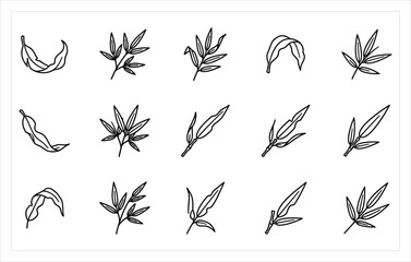 Obraz premium Modern Greenhouse and Urban Gardening Icon Set for Sustainable Farming and Nursery Design