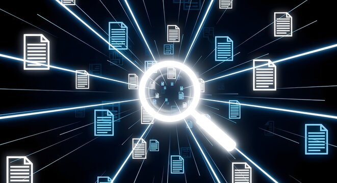 Ai powered document analysis and information retrieval concept