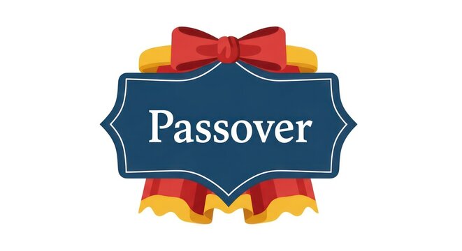 Passover holiday celebration symbol icon.
