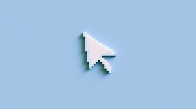 retro computer cursor icon in nostalgic digital interface style