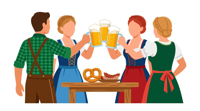 People Celebrating with Beer.