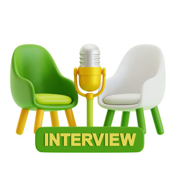 Interview 3D Illustration