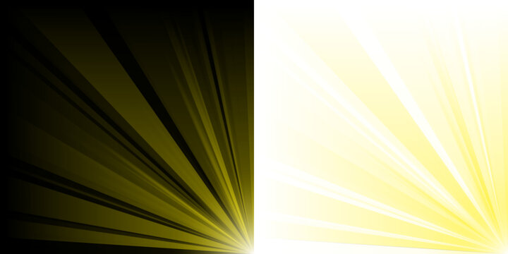 Abstract Split Screen Background with Yellow Light Rays and Grunge Texture for Dynamic Graphic Design Projects