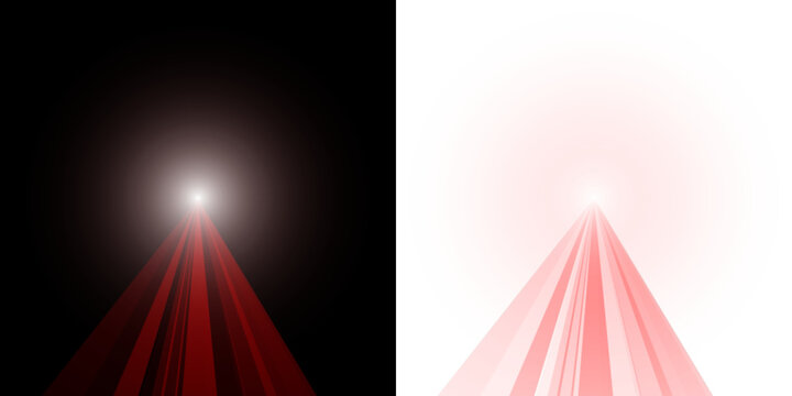 Abstract Red Light Beams and Glowing Sun Sphere Background for Sci-Fi Concept Art and Digital Graphic Design Projects
