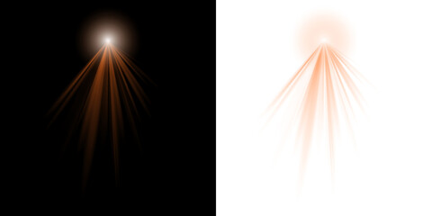 Abstract Orange Light Burst and Glowing Flare Effects for Graphic Design and Digital Art Backgrounds © SimpleDesignStudio