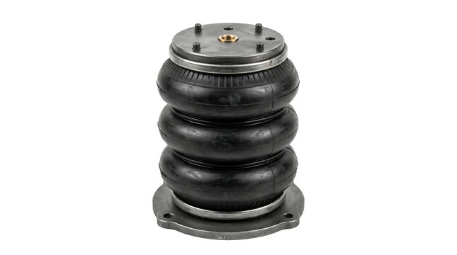 Triple convoluted air spring bellows for truck suspension system