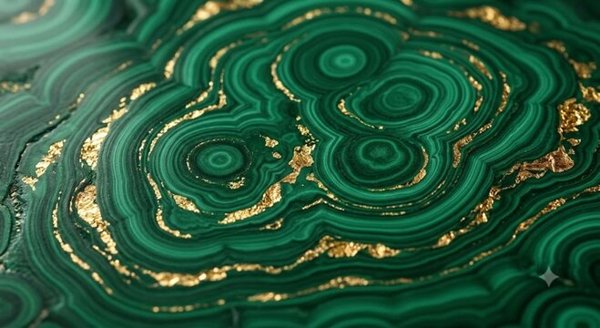 Luxury emerald malachite stone texture with elegant gold veins background
（優雅な金の筋が入った、高級エメラルド・マラカイトのストーンテクスチャ背景）