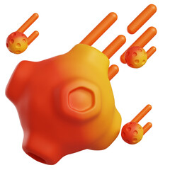 Asteroid Shower 3D Illustration © Spacelabs