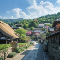 Fototapeta premium chinese village in china