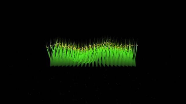 abstract green background with copy space motion video. green digital equalizer motion video background
