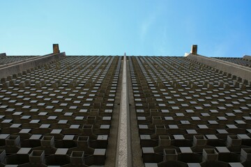 Fototapeta premium Low angle view of building facade.
