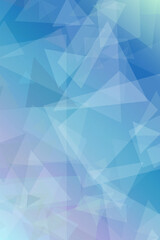 Obraz premium Abstract blue polygonal geometric background with soft gradients and faceted light patterns, ideal for tech, business, or event designs with clean copy space.