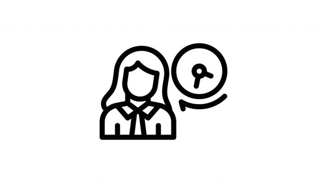 punctuality minimalist stroke animation