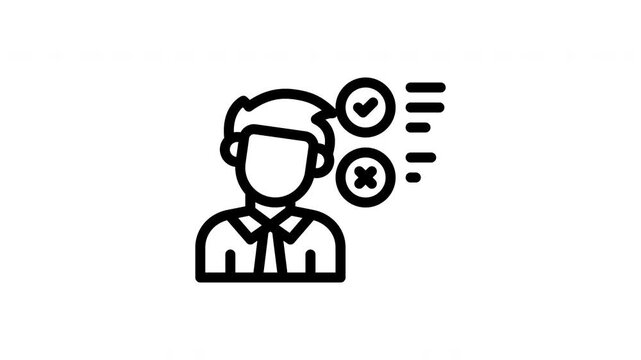 candidate minimalist stroke animation