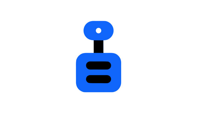 Blue equal sign, equality symbol, vector icon, flat design, accessibility sign
