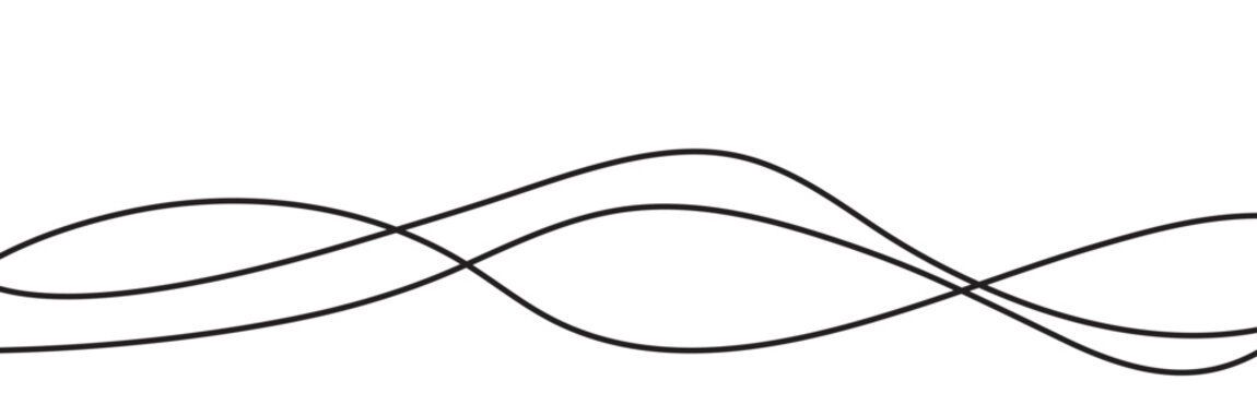 Abstract background with multiple continuous wavy lines minimalist overlapping smooth waves vector illustration