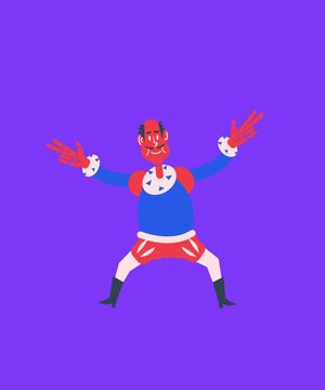 funny cartoon clown