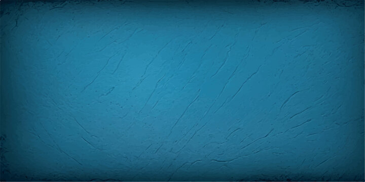 Blue grunge textured vintage wall background with old dirty concrete and rough stone surface design