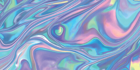 Obraz premium Abstract Colorful Blue Wave Background with Flowing Water Inspired Design and Soft Silk Texture