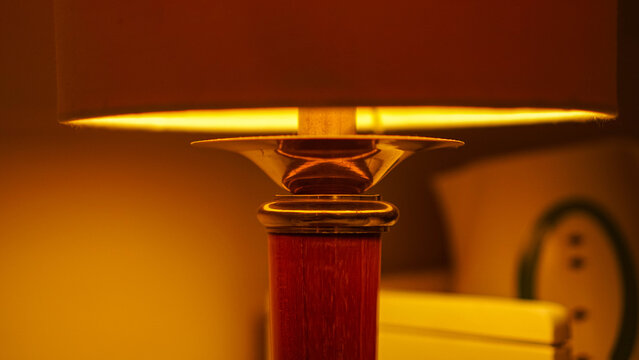 Peaceful Bedside Night Lamp in Cozy Room