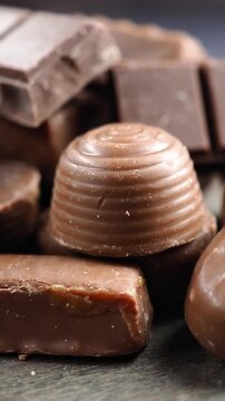 Enjoying chocolate treats at a local candy shop