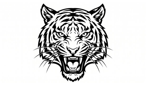 Tiger Face SVG