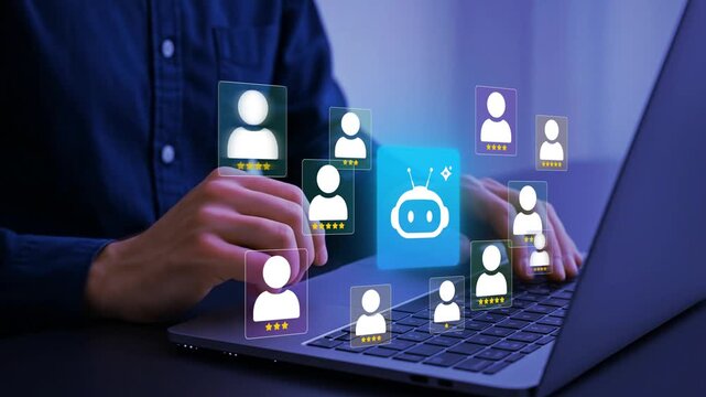 AI Customer Feedback Analysis Platform Connecting User Ratings and Star Reviews. Automated CRM Sentiment Scoring Chatbot for Data Driven Personalization Engagement and Loyalty Management