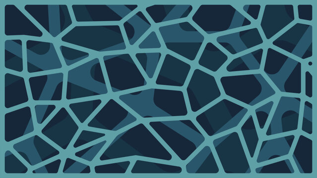 Abstract Blue Mosaic Pattern Background with Geometric Tile Texture Illustration