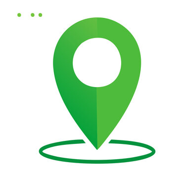 Green Map Pin Icon
