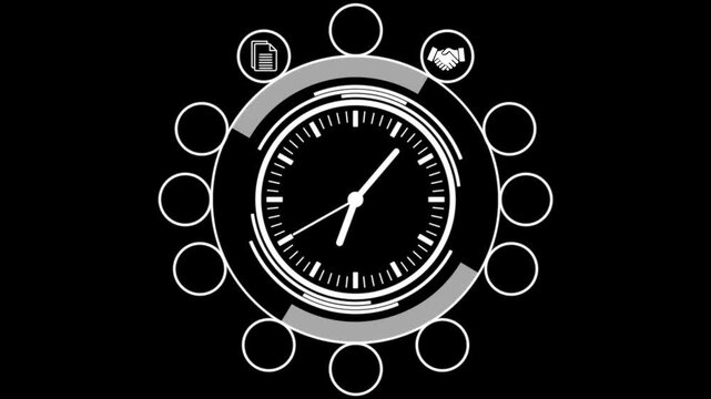 Time Management and Business Strategy Concept, Productivity Improvement, Task Prioritization, Scheduling and Workflow Automation
