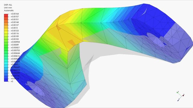 Mechanic simulation engineering - Stress and breakpoint analysis of mechanical bracket under force and moment conditions