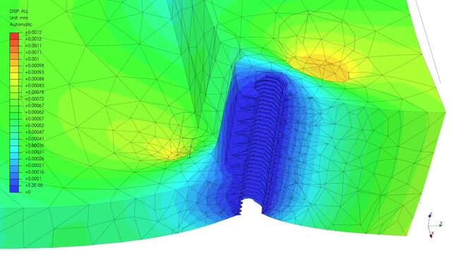 Mechanic simulation engineering - Stress and breakpoint analysis of mechanical bracket under force and moment conditions