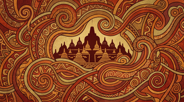  Borobudur Temple (Magelang, Central Java, Indonesia) The largest Buddhist monument in the world built in the 8th century with meaningful reliefs