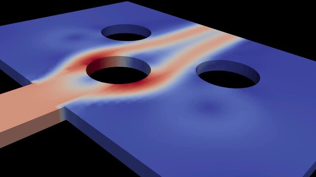 Liquid flow simulation - CFD simulation Computational fluid dynamics