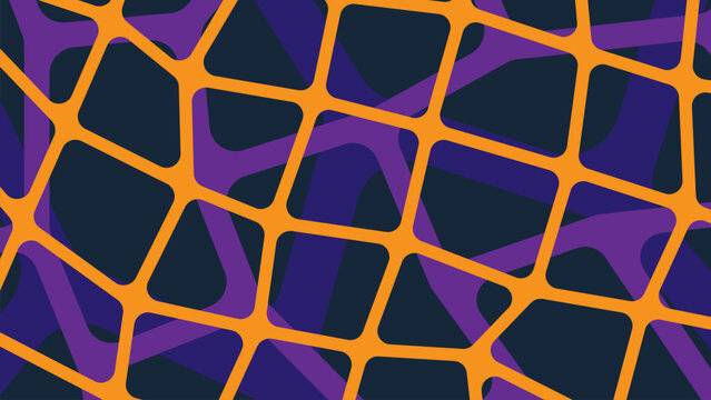 Abstract Blue Geometric Square Pattern Background with Futuristic 3D Design Illustration
