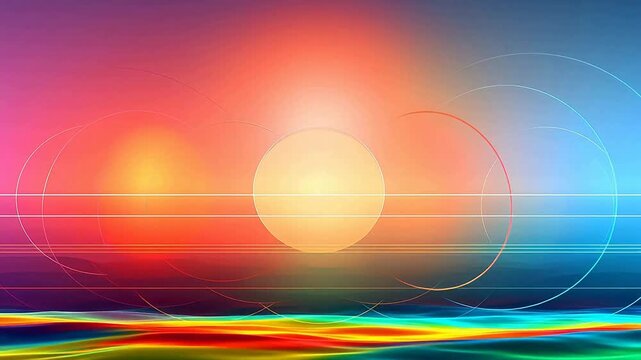 Digital abstract lens flare background