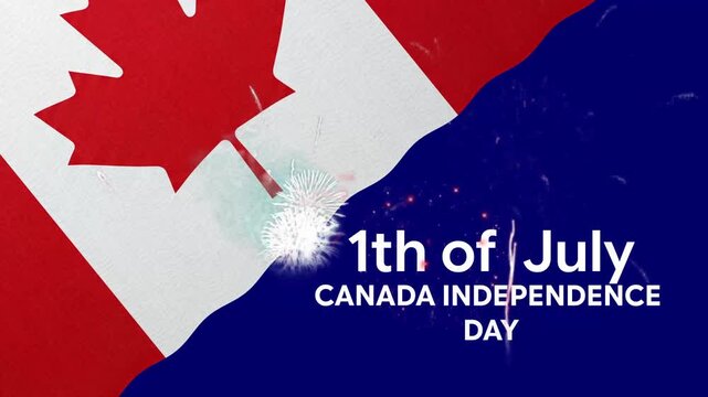 Canada Independence Day 2026 | 1st July Celebration Animation | Maple Leaf Flag Motion Background