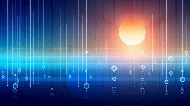 Digital abstract lens flare background