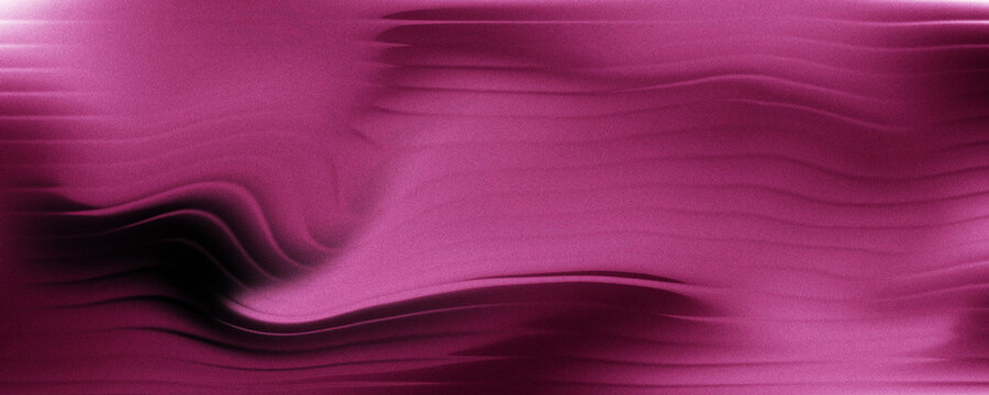 Abstract violet background in the dark glowing with striped effect. Refraction of wavy striped glass.