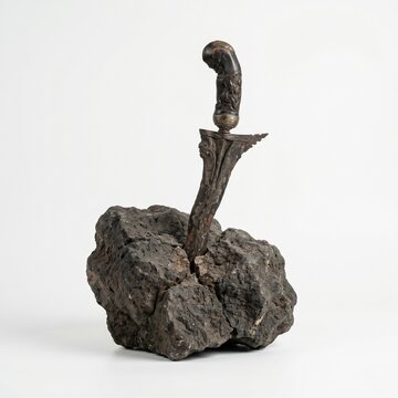 Old keris in the rock