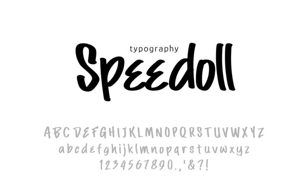 simple bold brush handwritten script font, youth design style for logo and branding