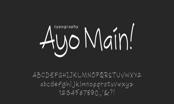 simple bold brush handwritten script font, youth design style for logo and branding
