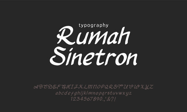 simple bold brush handwritten script font, youth design style for logo and branding