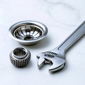 Sink Drain Parts and Wrenches for Plumbing Repair Service