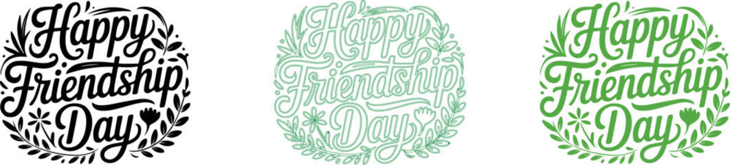 Fototapeta premium Happy Friendship Day
