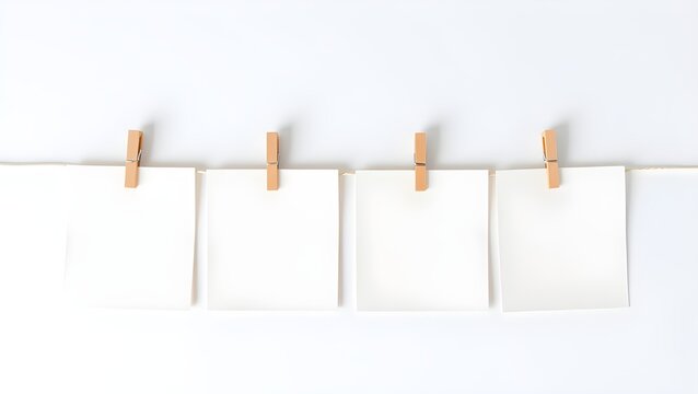 blank paper noted hanging on rope