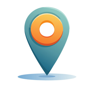 Stylized Map Pin Icon