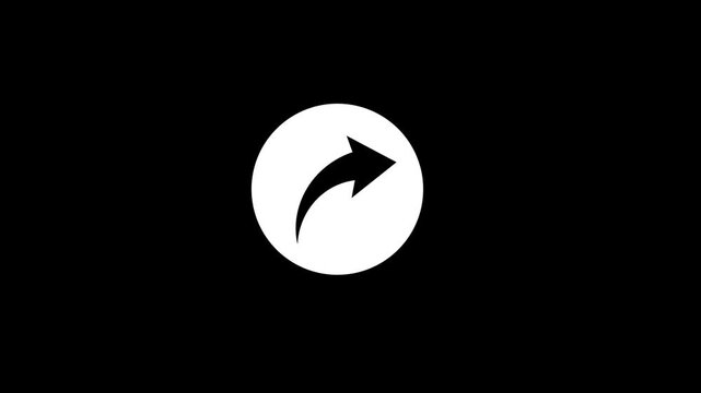 Next arrow icon animation on background
